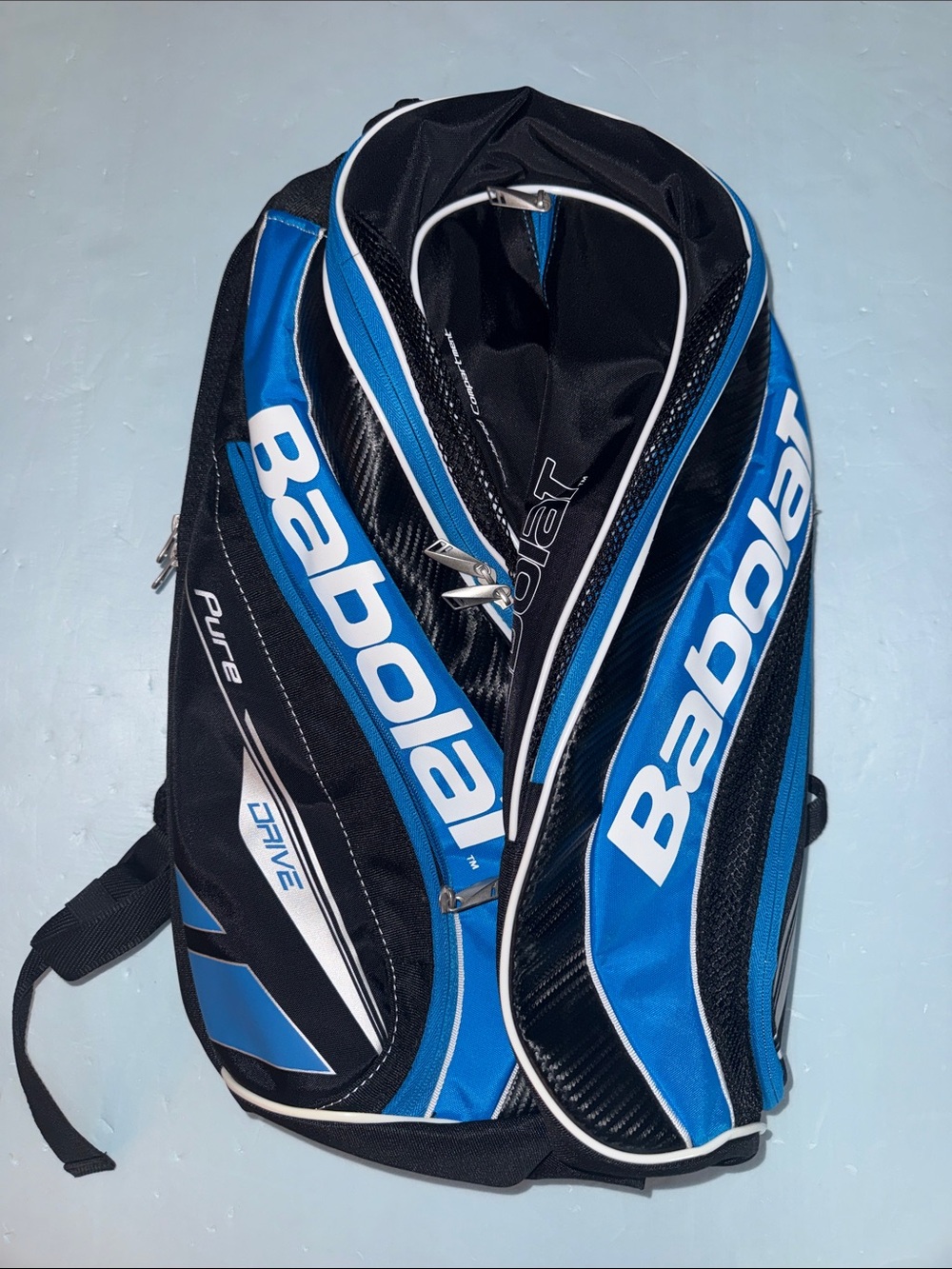 BABOLAT Backpack Pure Drive Tennis Racquet Bag Black Blue Gorpcore